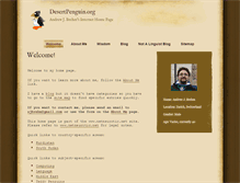 Tablet Screenshot of desertpenguin.org
